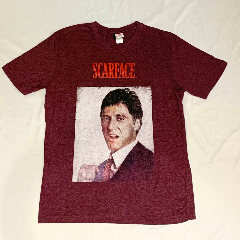 Scarface Tony Montana Al Pacino Graphic T-Shirt Universal Studios Size Medium